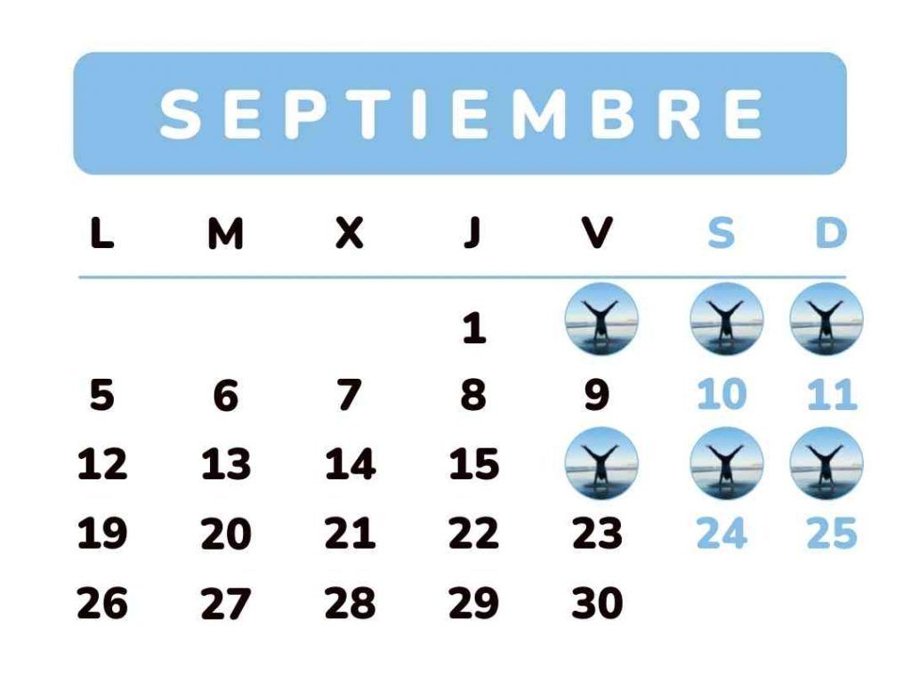 horario septiembre